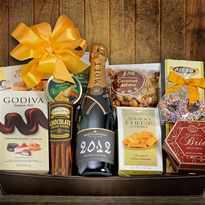 Champagne & Truffles Gift Basket - Moet & Chandon Imperial Brut by Gourmet Gift Baskets